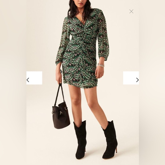 NWT $350 ba&sh Robe Fanny dress size S - Picture 6 of 6